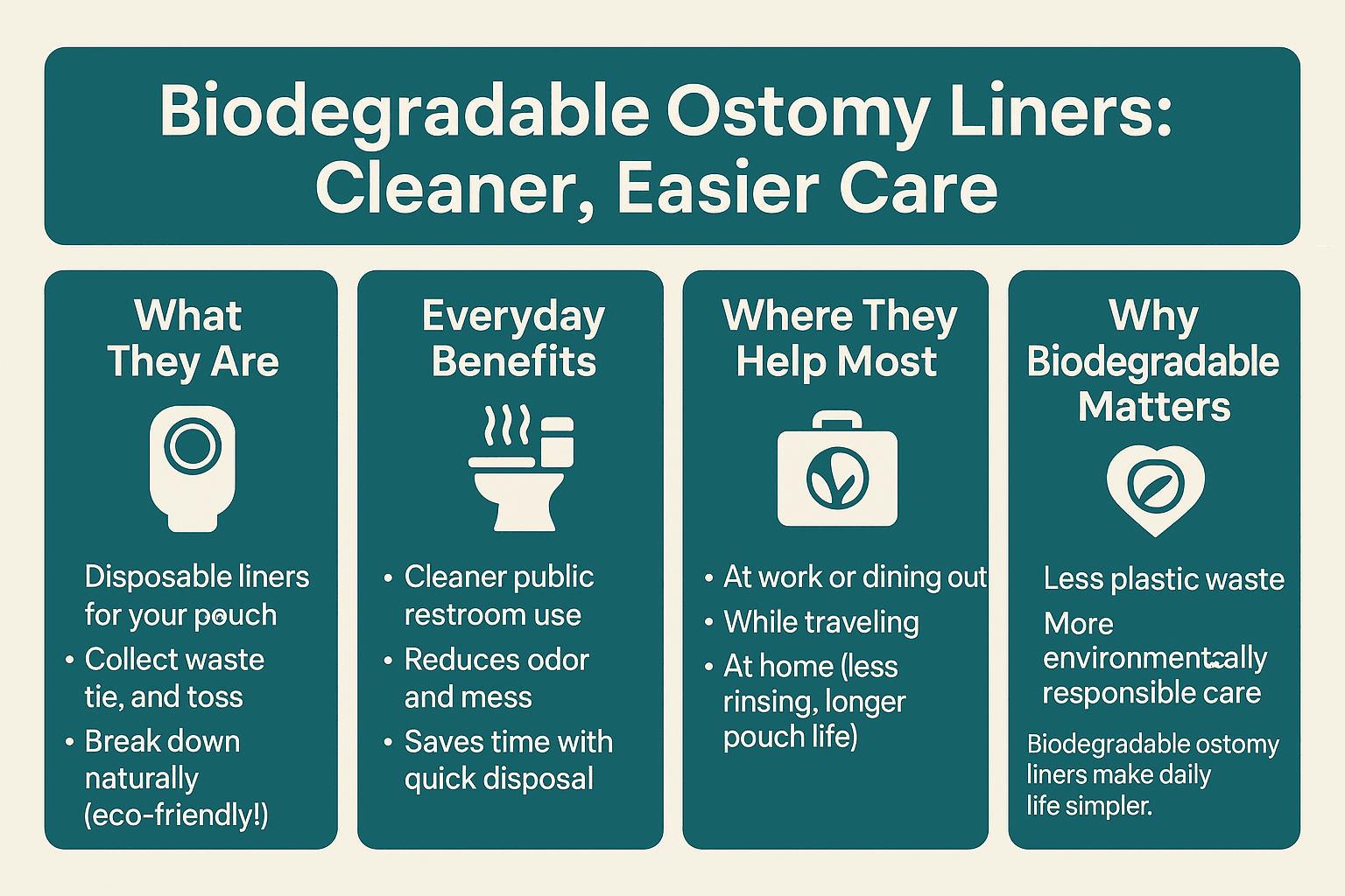 Biodegradable Ostomy Liners: How They Simplify Everyday Care