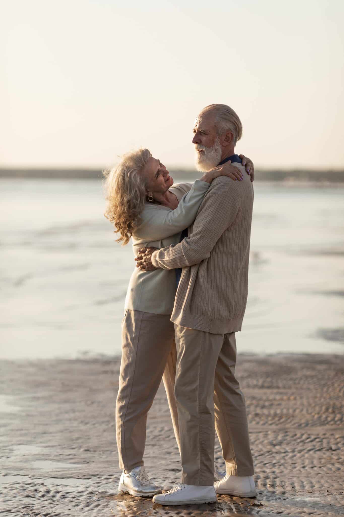 Happy couple saving money and enjoying life using Colo-Majic® Biodegradable Ostomy Liners